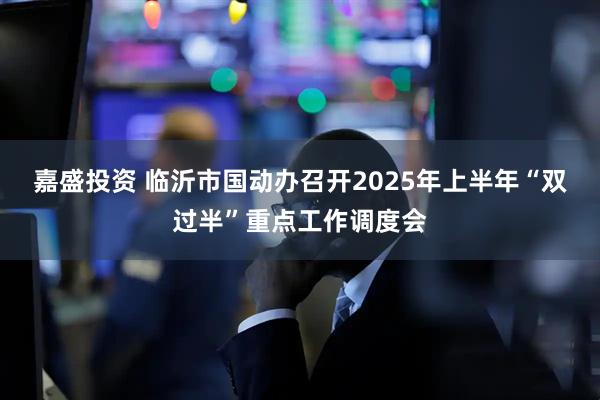 嘉盛投资 临沂市国动办召开2025年上半年“双过半”重点工作调度会